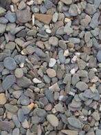 Flachkorn afgerond platte kiezel natuurlijke kleuren siergri, Verzenden, Nieuw, Multi, Grind