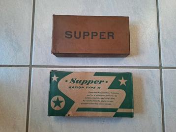 Boîtes vides Ration type K US 44 SUPPER ww2, Collections, Objets militaires | Seconde Guerre mondiale, Enlèvement ou Envoi