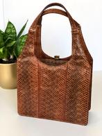 Superbe sac de soirée des années 60 en peau de serpent, Enlèvement ou Envoi, Neuf, Brun, Sac à main