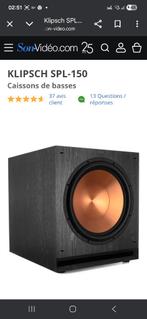 Spl 150 klipsch, Autres marques, Subwoofer, Comme neuf, Enlèvement