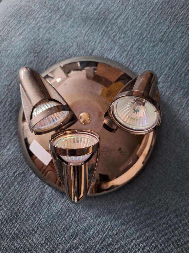 Prachtige PLAFONDLAMPEN, 2 verschillende, brons., Huis en Inrichting, Lampen | Plafondlampen, Zo goed als nieuw, Ophalen of Verzenden