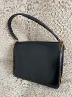 DELVAUX vintage zwarte leren tas, Handtassen en Accessoires, Ophalen of Verzenden, Zwart