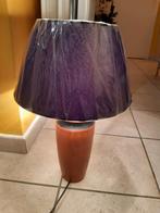 Lampe - pied en bois et abat-jour noir neuf, Enlèvement ou Envoi, Bois