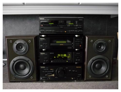 Mooie Technics SC CH730 stereo mini set, Audio, Tv en Foto, Stereoketens, Gebruikt, Cassettedeck, Cd-speler, Tuner of Radio, Speakers