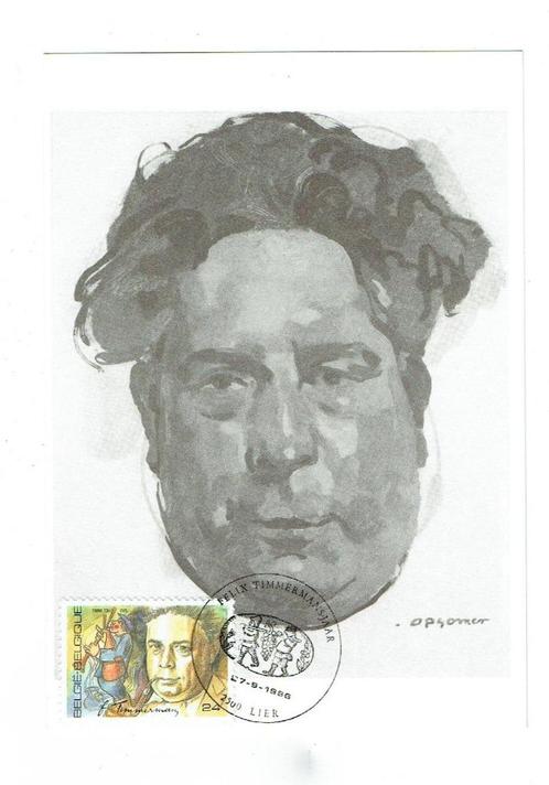 Lot van 2 items Felix Timmermans (Post-0044), Postzegels en Munten, Postzegels | Thematische zegels, Gestempeld, Overige thema's