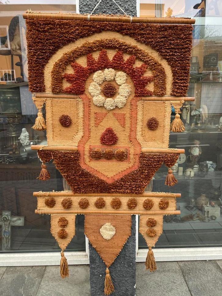 Don Freedman Wandkleed - Mid-Century Boho XL 70 cm x 150 cm., Antiek en Kunst, Antiek | Tapijten, Tafelkleden en Textiel, Ophalen of Verzenden