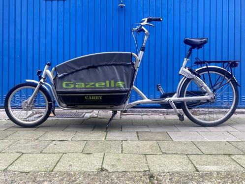 Gazelle Cabby Bakfiets, Vélos & Vélomoteurs, Vélos | Vélos avec bac, Utilisé, Gazelle, 2 enfants, Bâche, Enlèvement