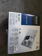 Sony DSC W320 Carl Zeiss lens + hoesje + ..., TV, Hi-fi & Vidéo, Appareils photo numériques, Comme neuf, Sony, Enlèvement ou Envoi