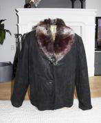 Suede Dames Jas2 (L) € 40,-, Maat 38/40 (M), Verzenden, Zwart, Zo goed als nieuw