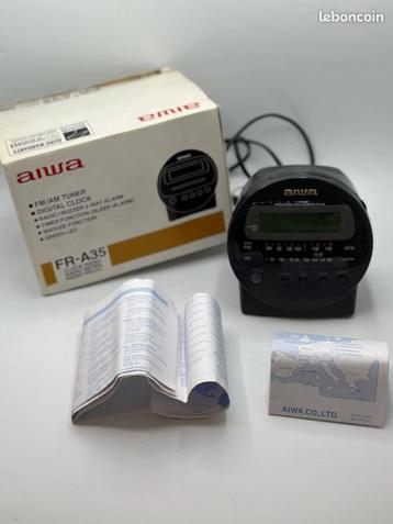 RADIO Vintage of 1988 Aiwa Reveil Alarm Clock +Test OK, Envoi, Radio