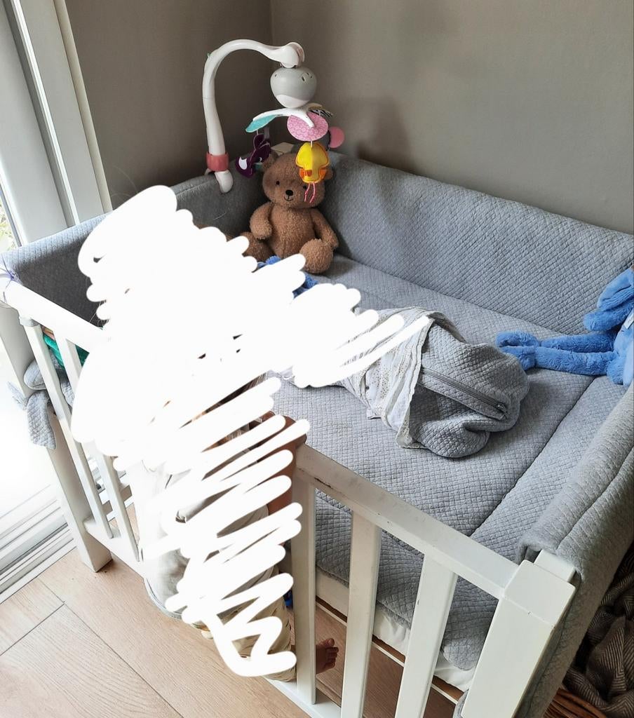 Park met bekleding van grijze Trixie (Anais), Enfants & Bébés, Chambre d'enfant | Tables & Chaises, Enlèvement