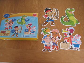 4 Puzzels Disney - Jake and the Neverland pirates beschikbaar voor biedingen