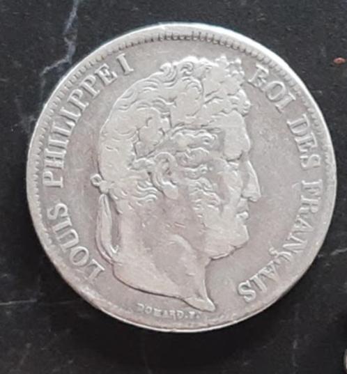 5 Francs 1838 Louis Philippe I, muntteken "A" Parijs 0.900, Postzegels en Munten, Munten | Europa | Niet-Euromunten, Losse munt