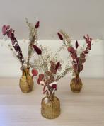 36 vaasjes droogbloemen - Decoratie huwelijk, trouw, feest, Ophalen, Overige kleuren, Minder dan 50 cm, Glas