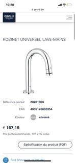 Robinet grohe neuf, Nieuw, Toilet, Chroom