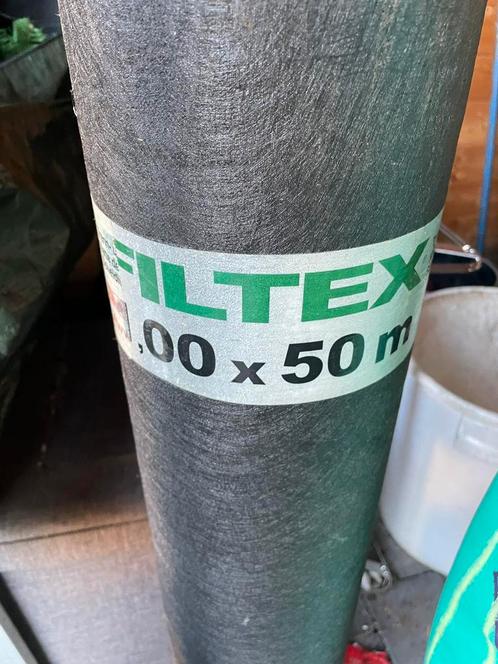 Filtex filtervlies 1m x 50m, Doe-het-zelf en Bouw, Zeil en Folie, Nieuw, Ophalen