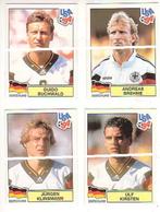 Panini / USA ' 94 / 4 x Duitsland / ! Zwarte achterzijde !, Verzamelen, Sportartikelen en Voetbal, Zo goed als nieuw, Poster, Plaatje of Sticker