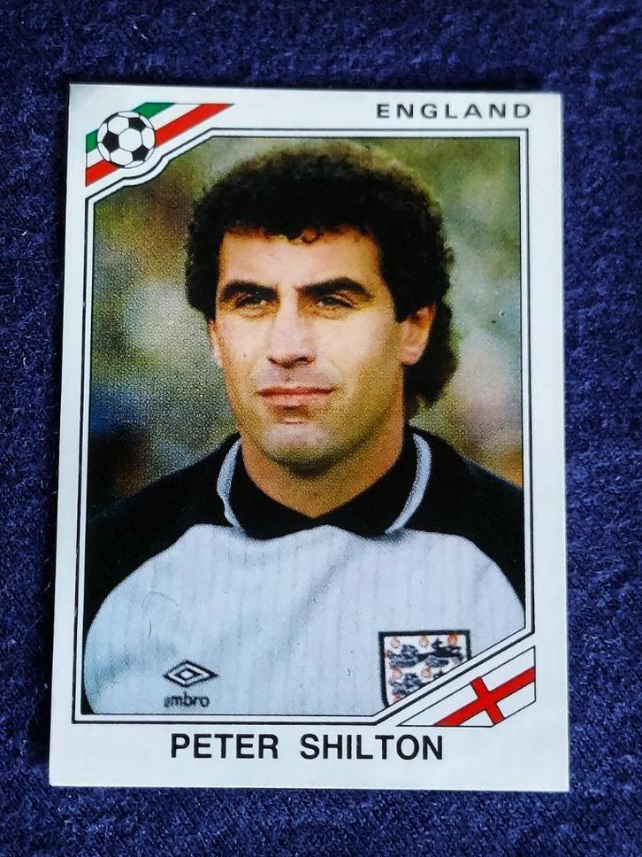 Panini sticker voetbal ' WK Mex 1986 - Peter Shilton  nr.402, Verzamelen, Sportartikelen en Voetbal, Nieuw, Poster, Plaatje of Sticker