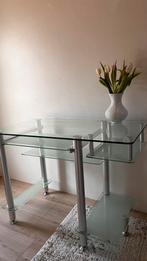 Bureau van sterk glas, Huis en Inrichting, Bureaus, Ophalen, Zo goed als nieuw, Bureau
