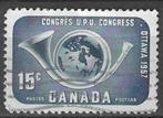 Canada 1957 - Yvert 299 - Congres U.P.U. in Ottawa  (ST), Verzenden, Gestempeld