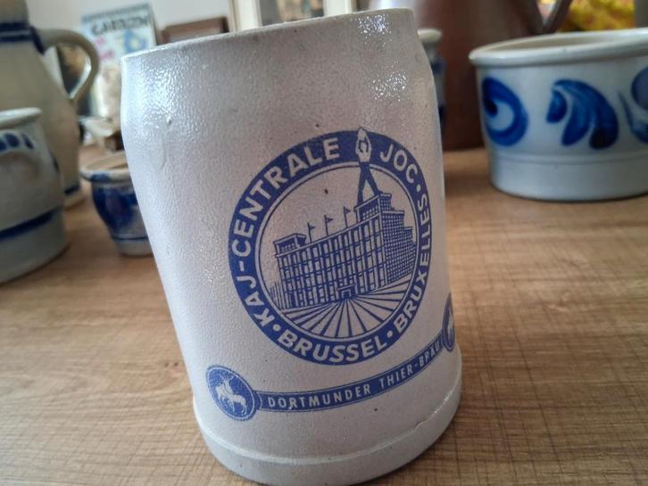 Stenen bierpot K.A.J, Antiek en Kunst, Curiosa en Brocante, Ophalen