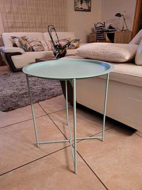 Table ronde metal d'appoint, Huis en Inrichting, Tafels | Statafels, Nieuw, Ophalen