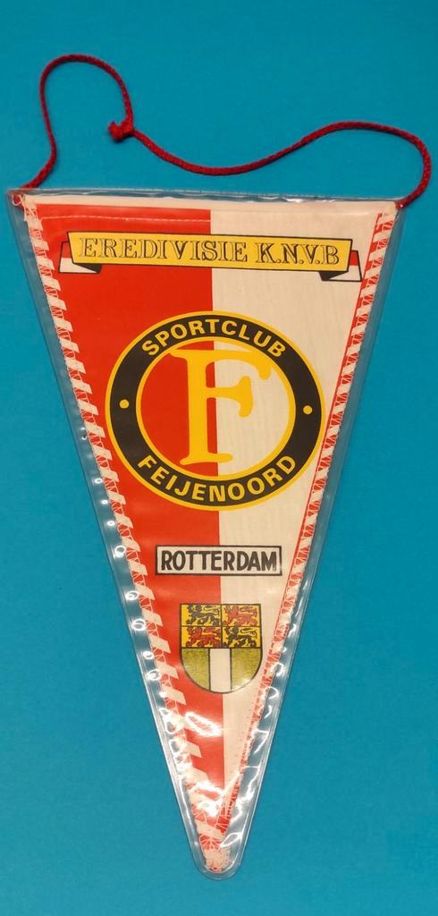 Feijenoord Feyenoord  1980s vintage voetbal vlag wimpel, Diversen, Vlaggen en Wimpels, Zo goed als nieuw, Ophalen of Verzenden