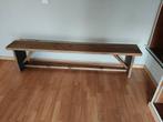 Robuuste houten bank – landelijke / industriële stijl – 45€, Tuin en Terras, Tuinbanken, Ophalen, Hout