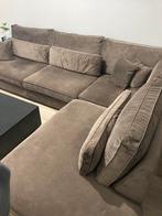 Hoekbank zitbank velvet zetel zithoek salon canape, Ophalen, Zo goed als nieuw, Stof