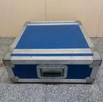 Flightcase 19" - 2 HE / Units (Blauw, 1 deksel, glijprofiel), Utilisé, Flight case, Enlèvement ou Envoi