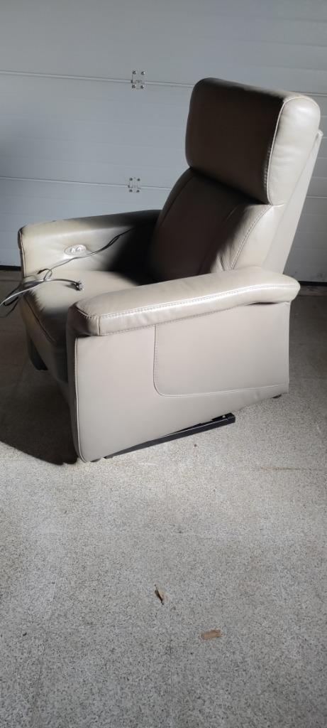 Elektrische relax zetel (leder), Diversen, Overige Diversen, Gebruikt, Ophalen