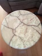Onyx  ronde salontafel, Huis en Inrichting, Tafels | Salontafels, Ophalen, Zo goed als nieuw
