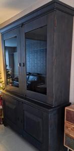 Buffetkast, mat zwart, 1,55m x 2,10m x 47cm, Huis en Inrichting, Kasten | Buffetkasten, Ophalen, Zo goed als nieuw