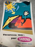 Originele Sabena affiche jaren 1950, Collections, Posters & Affiches, Enlèvement ou Envoi