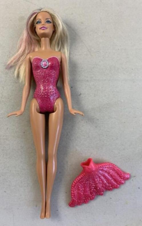 Poupée Barbie Bath Play Fun Fairytale Magic Mermaid 2013 X94, Collections, Poupées, Utilisé, Poupée, Envoi