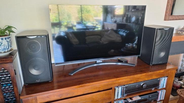 3-weg boekenplankluidspreker - Cabasse Antigua, Audio, Tv en Foto, Luidsprekerboxen, Zo goed als nieuw, Front, Rear of Stereo speakers