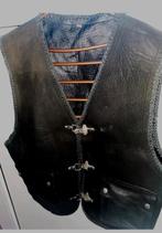 Lederen motor gilet, patchjasje, met vishaaksluiting Nieuw, Motoren, Ophalen of Verzenden, Nieuw zonder kaartje, Kinderen, Jas | leer