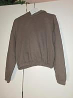 Cropped hoodie - Pull&Bear, Kleding | Dames, Truien en Vesten, Maat 38/40 (M), Bruin, Ophalen of Verzenden, Zo goed als nieuw