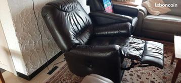 Zwarte relaxfauteuil met handgreep  beschikbaar voor biedingen