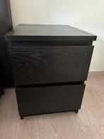 Malm nachtkastje Ikea 2 stuks, Huis en Inrichting, Slaapkamer | Nachtkastjes, Ophalen, Gebruikt, Minder dan 45 cm, 55 tot 70 cm
