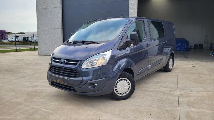 Ford Transit Custom 2.2 Diesel Euro 5 doubbel cabine 6 pl, Auto's, Ford, Bedrijf, Te koop, Transit, ABS, Airbags, Airconditioning