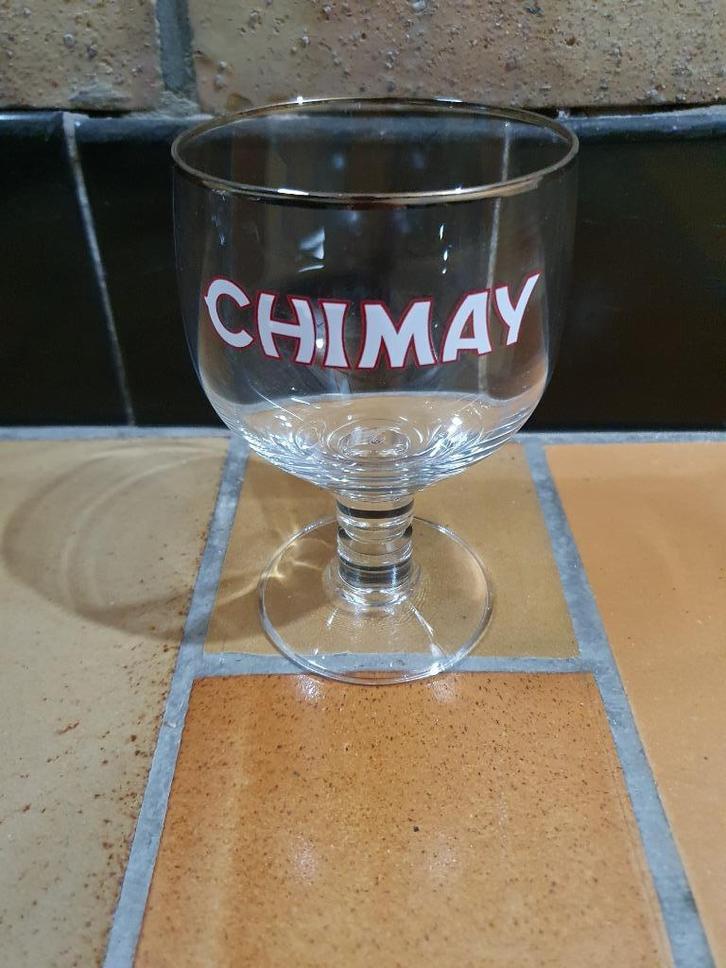 Glas Chimay, Verzamelen, Glas en Drinkglazen, Zo goed als nieuw, Bierglas, Ophalen