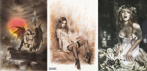 3 Gothic posters (Luis Royo, Victoria Frances), Collections, Posters & Affiches, Comme neuf, Rectangulaire vertical, Enlèvement