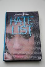 Hate list * jennifer brown, Boeken, Kinderboeken | Jeugd | 13 jaar en ouder, Gelezen, Fictie, Ophalen of Verzenden