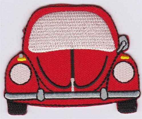 Volkswagen Kever stoffen opstrijk patch embleem #1, Collections, Marques automobiles, Motos & Formules 1, Neuf, Envoi