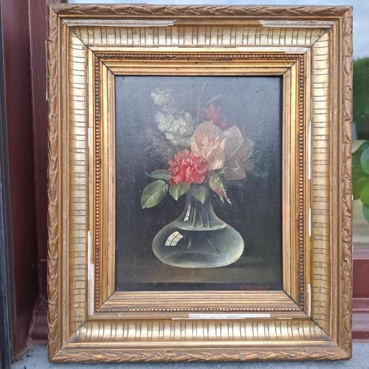 Schilderij E.Gilbault, Antiek en Kunst, Kunst | Schilderijen | Klassiek, Ophalen