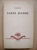 Georges Simenon - Tante Jeanne, Roman - 1951 - 1ère édition, Livres, Romans, Georges Simenon, Europe autre, Utilisé, Enlèvement ou Envoi