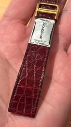 Horlogebandje Croco, Handtassen en Accessoires, Ophalen of Verzenden, Nieuw, Rood, Leer