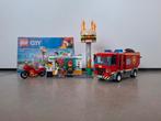 Lego City 60214 - Brand bij hamburgerrestaurant, Ophalen of Verzenden, Zo goed als nieuw, Complete set, Lego