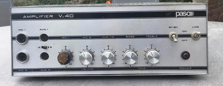 Mono versterker Paso v40, Muziek en Instrumenten, Versterkers | Keyboard, Monitor en PA, Gebruikt, Overige typen, Minder dan 500 watt